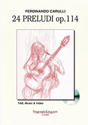 Ferdinando Carulli 24 Preludi op.114 Book + DVD