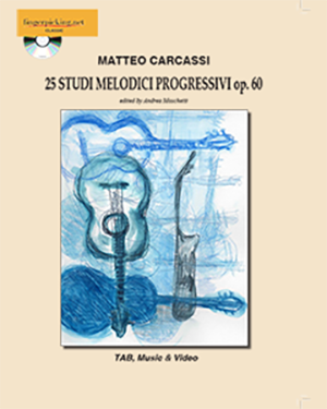 Matteo Carcassi 25 Melodious and Progressive Studies op. 60 Book + DVD