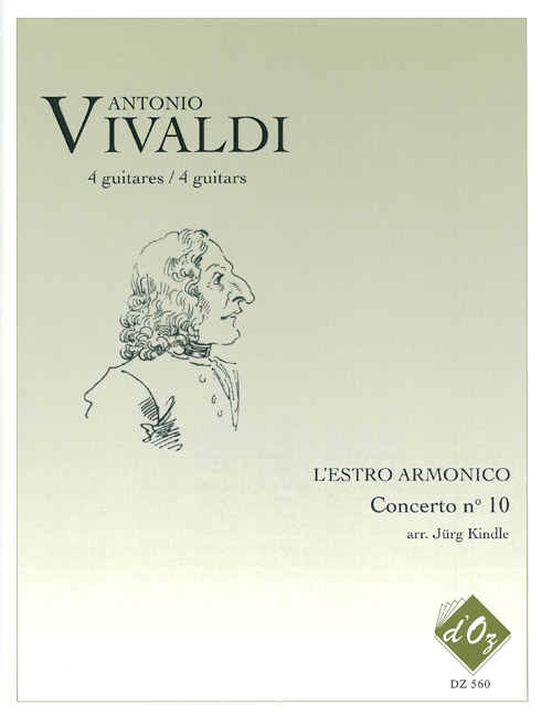 A. VIVALDI - L'ESTRO ARMONICO Concerto no 10, RV 580 - For 4 Guitar