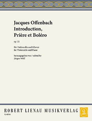 Introduction, Prière et Boléro Op.22 - For Cello And Piano