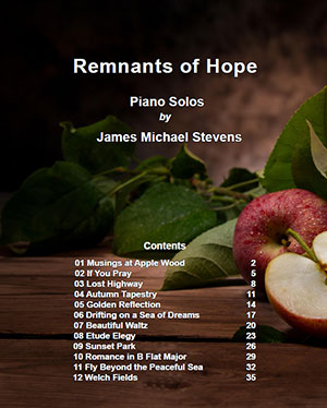 Remnants of Hope Piano Book